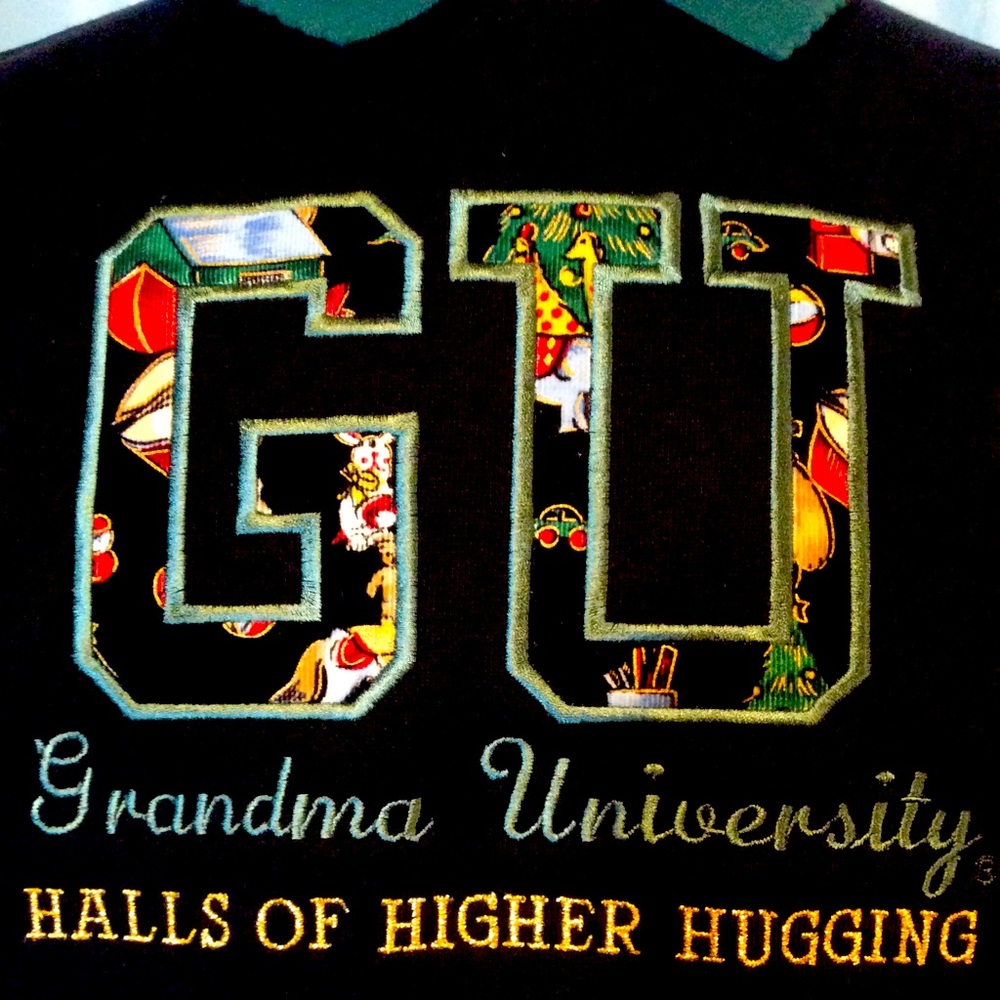 Christmas Grandma University Sweatshirt W/Collar!